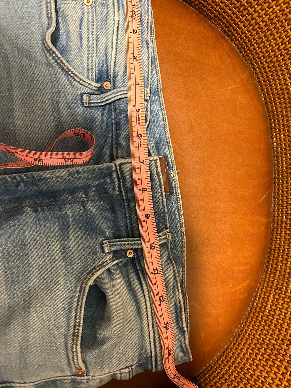 MOTHER The Mid Rise Dazzler Ankle Fray distressed W 15 with stretch Inseam 26.5 - Picture 7 of 8